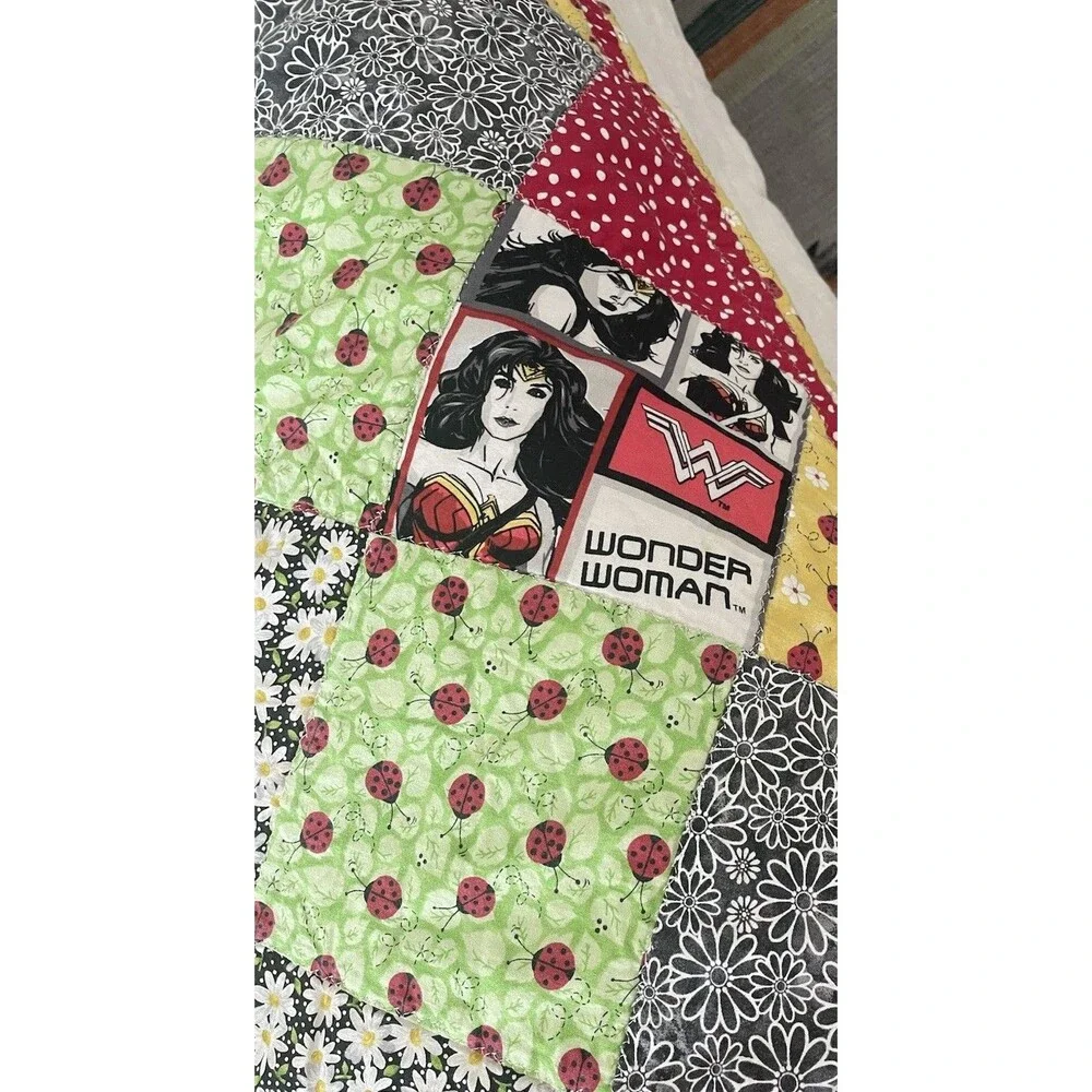 Handmade Quilt Star Wars Marvel Kids Baby Blanket Harry Potter Bedtime Nursery